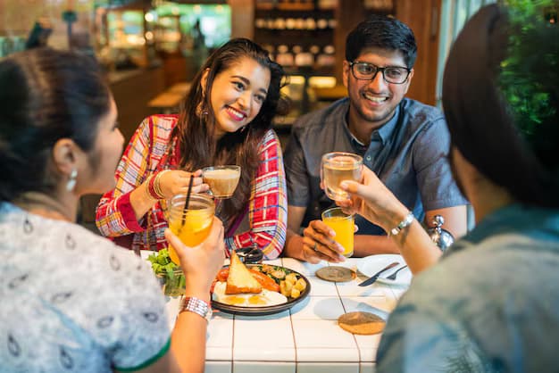 An evening gathering in a stylish setting