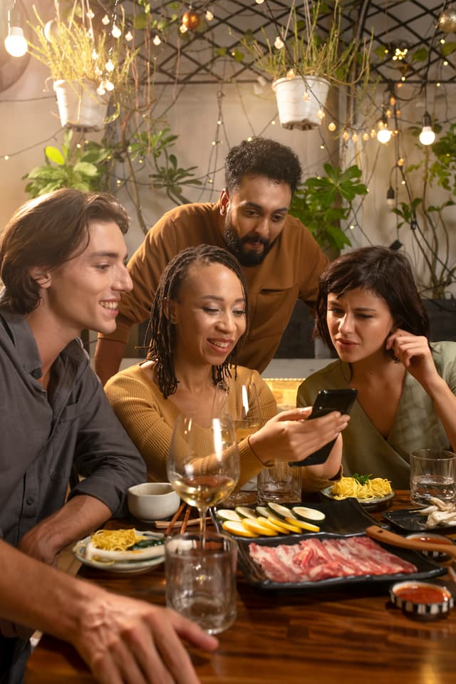 People toasting with drinks